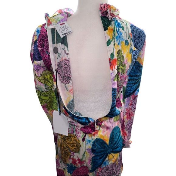 NWTs ULTRA’CHIC Silk Butterfly Dress Size 40 - Picture 6 of 10